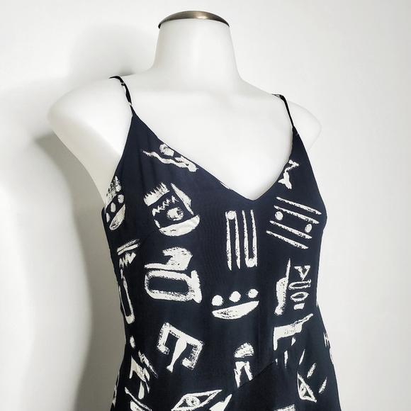 Anthropologie- Maeve | Black Day Trip Cropped Wide Leg Printed Jumpsuit - Picture 6 of 9